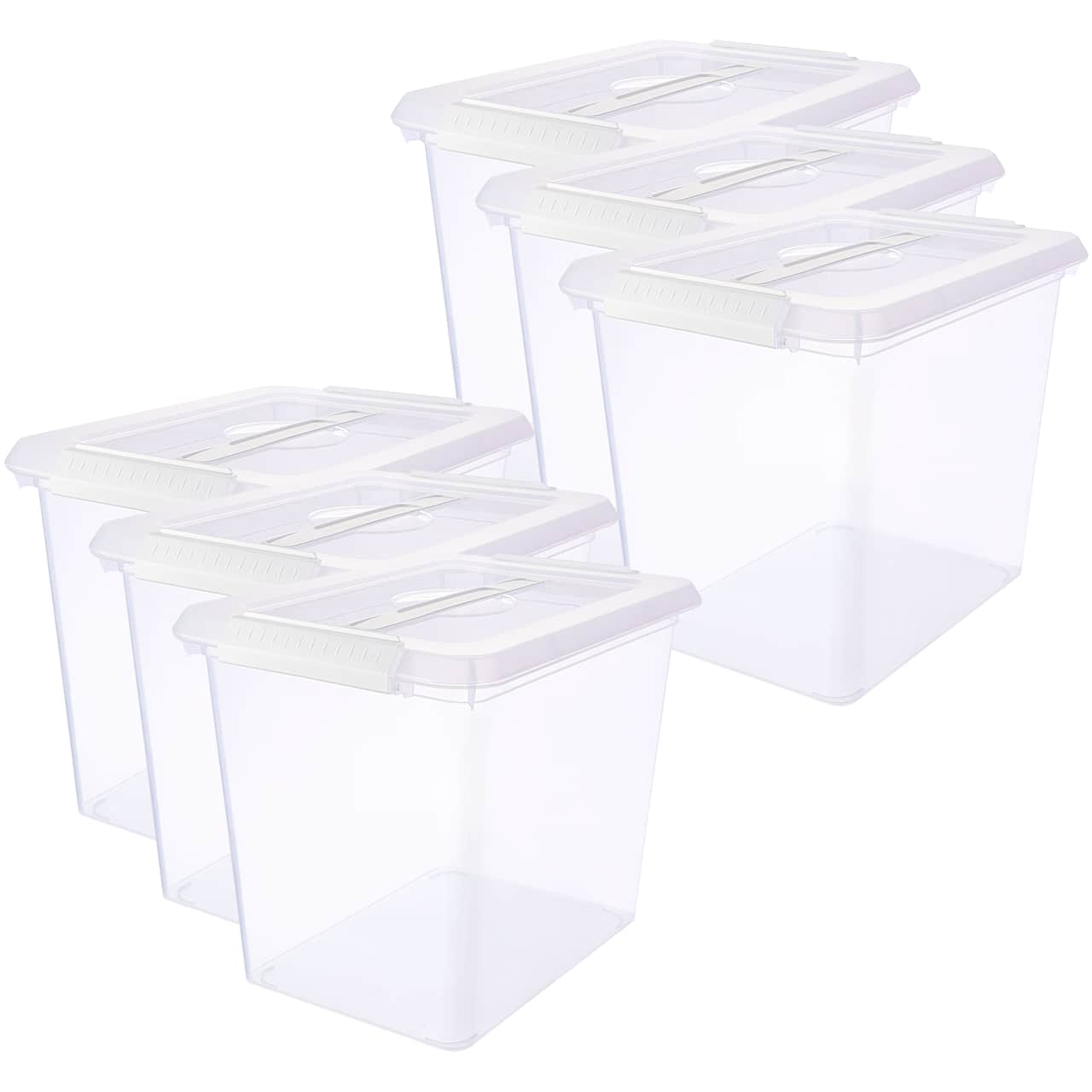 6 Pack: 26qt. Storage Bin with Lid by Simply Tidy™